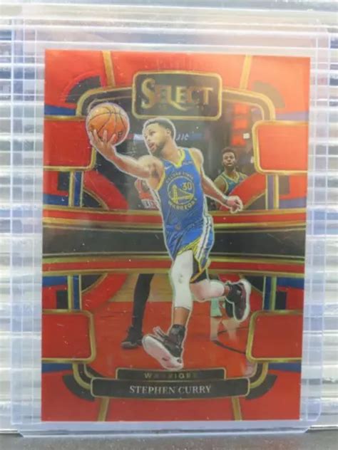 Panini Select Stephen Curry Concourse Rosso Prizm