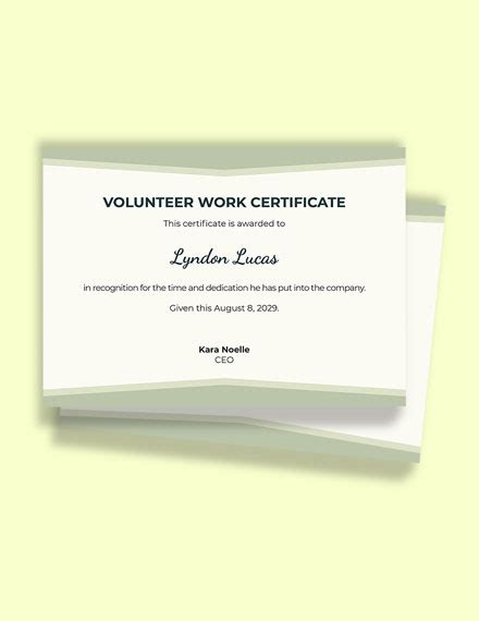 10 Volunteer Certificate Templates Free Downloads