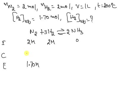 Solved The Haber Bosch Process For The Synthesis Of Ammonia Proceeds