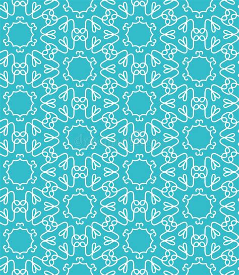 Blue Lace Seamless Pattern Stock Illustration Illustration Of