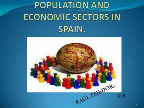 Population and economic sectors in Spain by Raul