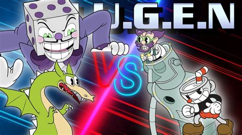 King Dice And Grim Matchstick Vs Cuphead And Dr Kahls Robot Mugen