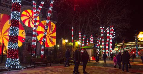 Holiday in the Park at Six Flags Great Adventure; no snowball fight