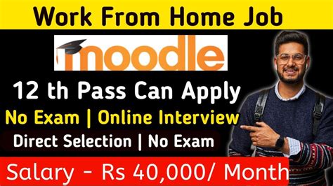 Work From Home Job Chat Support Job 12 Th Pass Job Moodle Hiring