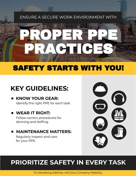 Free Personal Protective Equipment Ppe Usage Flyer Template Edit