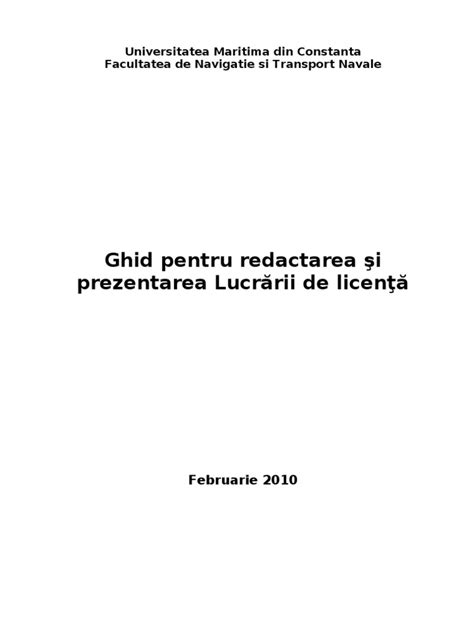 PDF Ghid Redactare Lucrari De Licenta Si Disertatie DOKUMEN TIPS