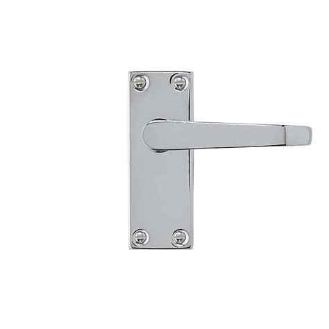 Colours Arsk Polished Chrome Effect Steel Straight Latch Door Handle L101mm Tradepoint