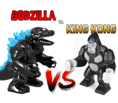 King Kong Vs Godzilla Mini Moc Building Block Plays With Lego | Etsy