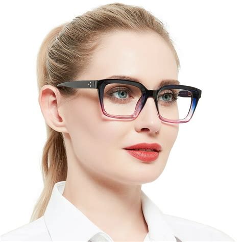 Occi Chiari Large Square Reading Glasses For Women 2 00 Stylish Readers With Spring Hinge