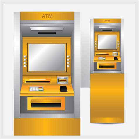 Premium Vector Atm Illustration Automatic Teller Machine