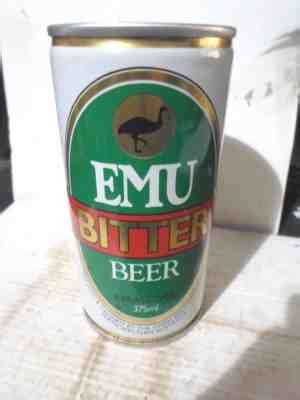 Emu bitter beer cans