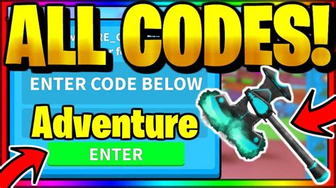 All New Secret Op Working Codes Roblox Adventure Simulator Youtube