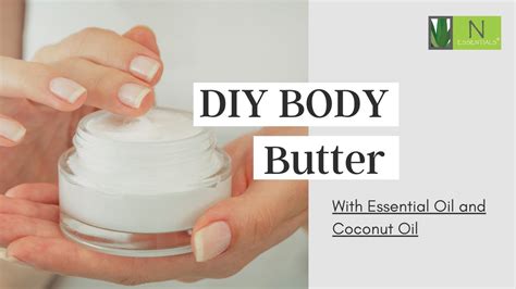 Diy Body Butter With Essential Oil And Coconut Oil Youtube