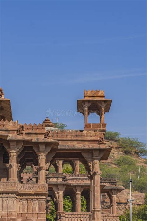 Temples of Mandore Garden. Mandore Garden at Jodhpur, Rajasthan. Stock Image - Image of ...