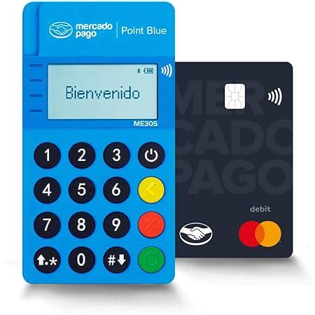 Mercado Pago Point Blue Kit Terminal Tarjeta Lector De Tarjetas