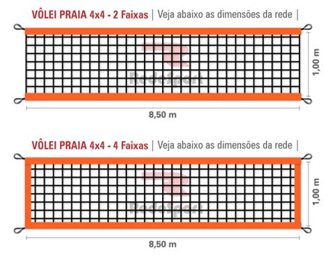 Quantos Metros Tem Uma Rede De Vôlei - Medidas De Rede De Volei