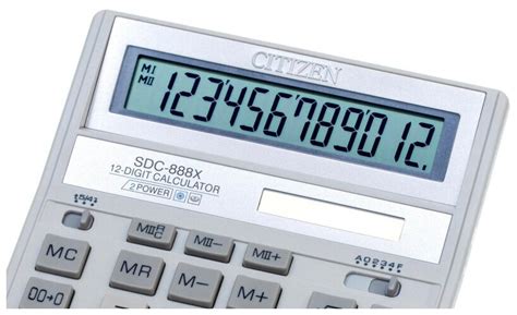 Калькулятор бухгалтерский CITIZEN SDC-888X, синий — купить в интернет ...