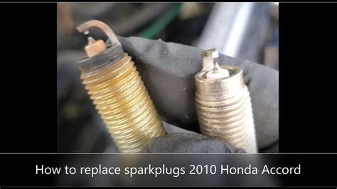 Replacing Spark Plugs On A 2009 Honda Accord 3 5 How To Repl