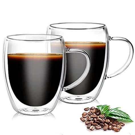 Lot De Tasses Caf En Verre De Ml Tasses Caf Double Paroi