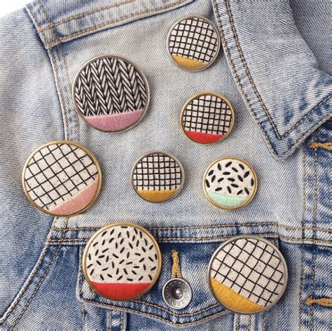 Hand Stitched Pattern Play Pins Cristin Morgan