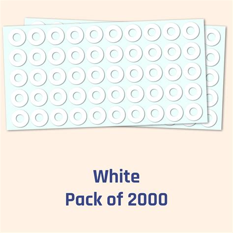 2000 Pack Hole Reinforcement Stickers Labels