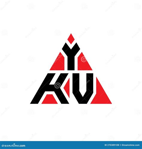 Dise O Del Logotipo De La Letra Del Tri Ngulo De Ykv Con Forma De