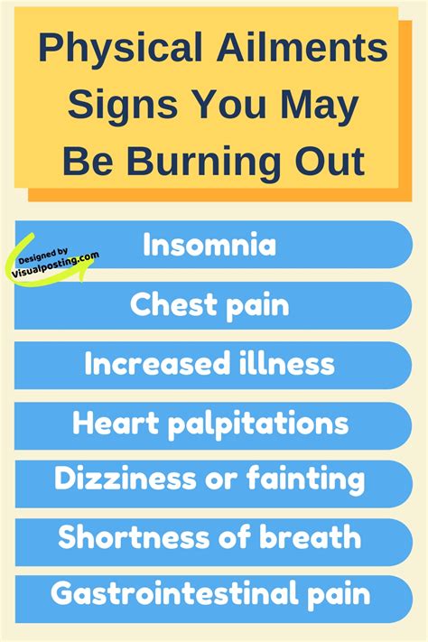 Physical Ailments Signs You May Be Burni - Self care