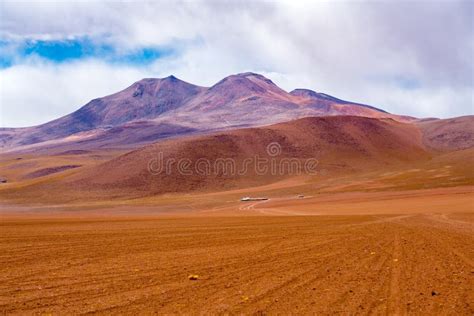 Dormant Volcano At The Salt Lake Of Solar De Uyuni Stock Image Image