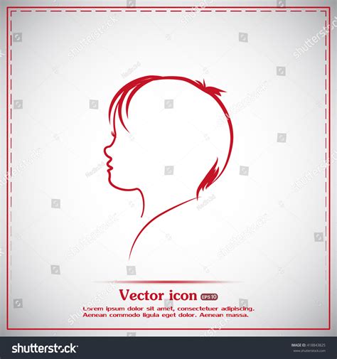 Child Silhouette Vector Stock Vector (Royalty Free) 418843825 ...