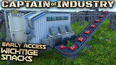 Wichtige Snacks Captain Of Industry Deutsch German Gameplay Youtube