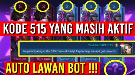 KODE TERBARU 515 BUG EVENT 515 YouTube