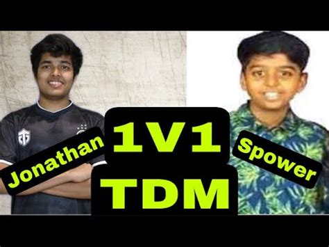 Jonathan Vs Spower 1V1 TDM L BGMI YouTube