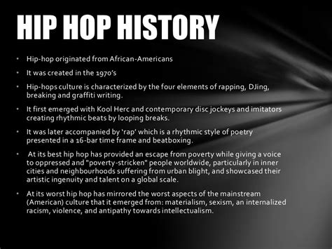 Hip Hop History