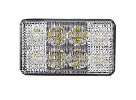 3X5 40W Rectangle LED Flood Beam Agricultural Headlight Flush Mount For