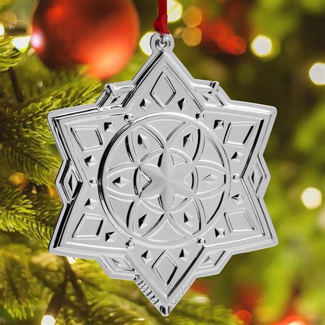 2023 Silver Plated Snowflake Ornament 3rd Edition Mikasa