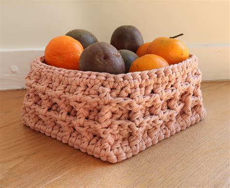 Free Basket Crochet Pattern Square Crochet Basket Tutorial