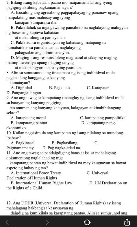 Bilang Isang Kabataan Paano Mo Maipamamalas Studyx