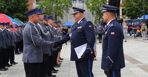 Myślenice Policjanci obchodzili swoje święto Na wyższy stopień