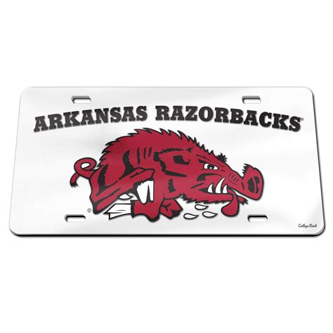 Slobber Hog Custom License Plate The Stadium Shoppe On Razorback