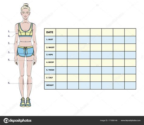 Free Printable Body Measurement Chart For Weight Loss PRINTABLE TEMPLATES