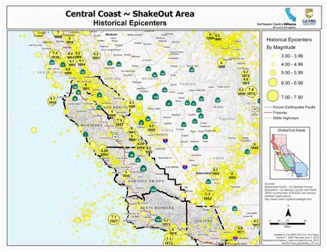 Usgs Earthquake Map California Nevada Usgs Earthquake Map California ...