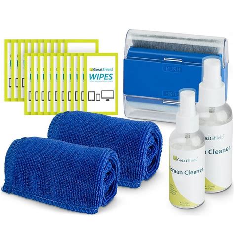 Greatshield Screen Cleaning Kit With 2 Bottle Solution 60ml And 120ml 2 Microfiber Cloths 20