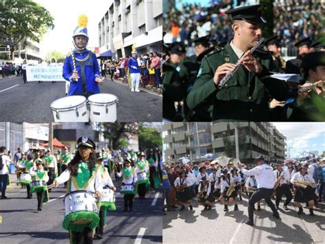 Con Fervor Y Patriotismo Bandas Marciales Deslumbran Este 15 De Septiembre