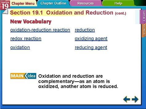 Redox Reactions Section 19 1 Oxidation And Reduction