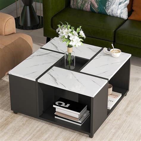 31 Inch Coffee Table, 2-Layer Modern Coffee Table Philippines | Ubuy