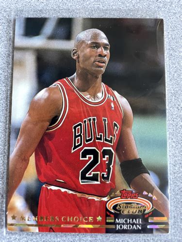 Topps Stadium Club Michael Jordan Members Choice Card