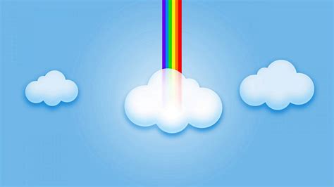 Download Rainbow Cloud Background Wallpaper - WallpapersHigh