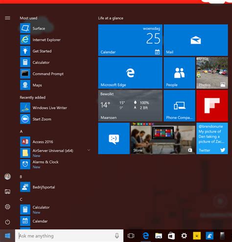 Customize Windows 10 Start Menu With Configuration Manager MDM Or