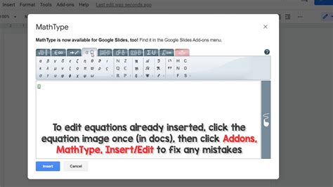 Using Mathtype Google Docs Addon Vs Docs Own Equation Editor Youtube