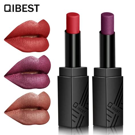 Qibest Matte Lipstick Waterproof Lips Moisturizing Easy To Wear Makeup Lip Sticks Gloss